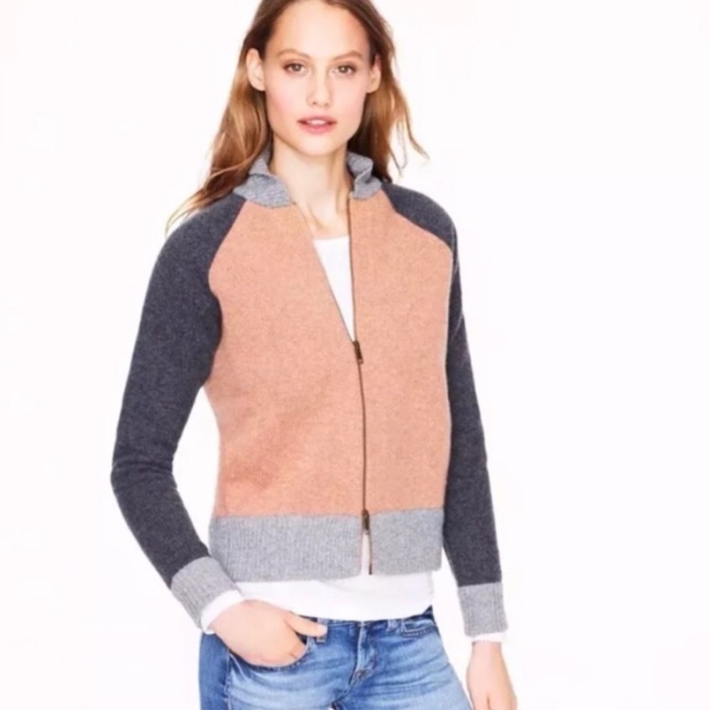 J. Crew Bonded Wool Varsity Jacket